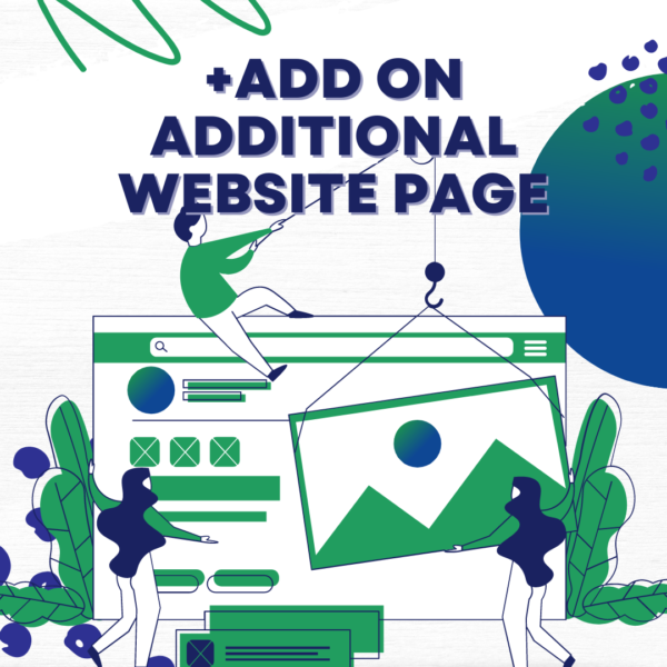 add on additional website page product