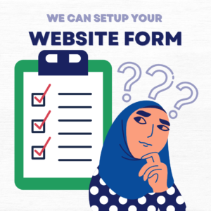 we can set up your website form
