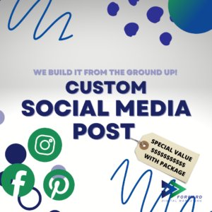 we build it form the gound up. custom social media post
