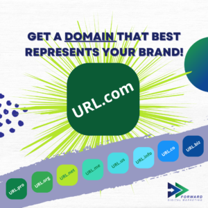 get a domain that best represents your brand url.com