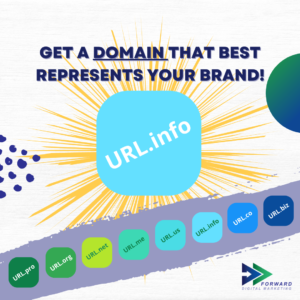 get a domain that best represents your brand url.info