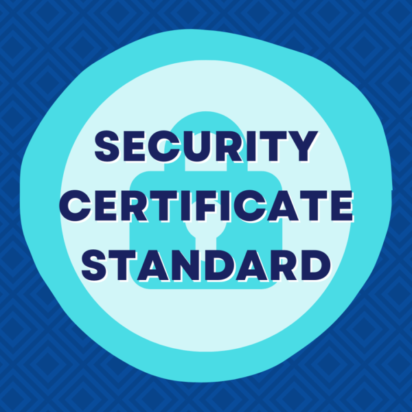 security certificate standard product