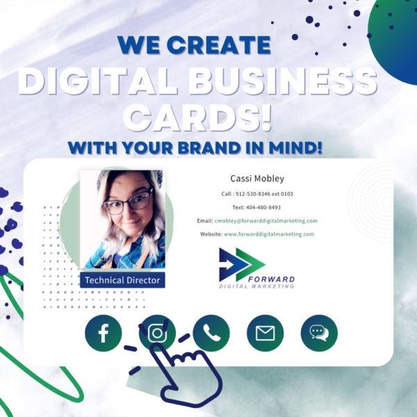 we create digital business cards wit your brand in mind