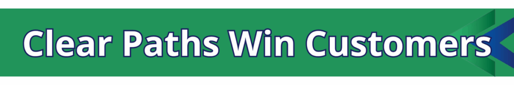 Website navigation banner with compass icon and Forward Digital Marketing branding