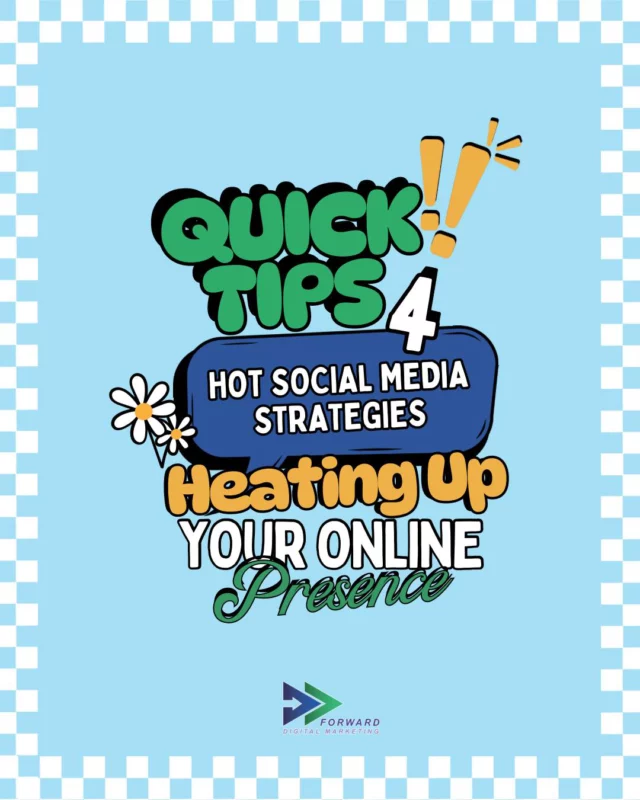 🔥 Your summer social media checklist starts here.
Want content that converts and strategy that sizzles? Let Forward Digital turn up the heat.

1. Post With Purpose
📅 Stop winging it. Start posting with a strategy and clear goals (engagement, leads, brand awareness).

2. Reels > Everything
🎥 Short-form video is STILL king. Use trending audio + quick tips or behind-the-scenes to boost reach.

3. Call Them to Click
🧲 Every post should have a call-to-action (CTA).
Example: “Save this!” “Tag a friend!” “DM us to get started!”

4. Consistency is 🔑
📈 Showing up regularly beats going viral once. Create a rhythm your audience can count on.

#HotContentOnly #SocialMediaTips #ForwardDigitalMarketing #AlwaysLookingForward #SummerMarketingStrategy #NoGatekeepingMarketing